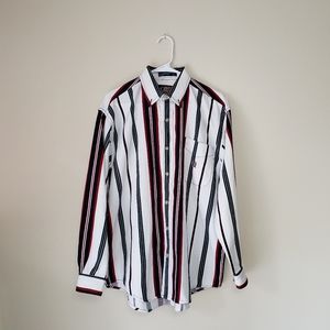 Coliseum Classic striped buttondown white